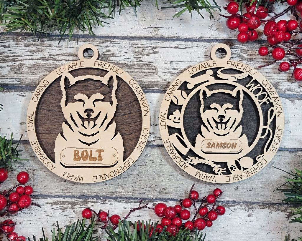 Akita Inu Christmas Ornament