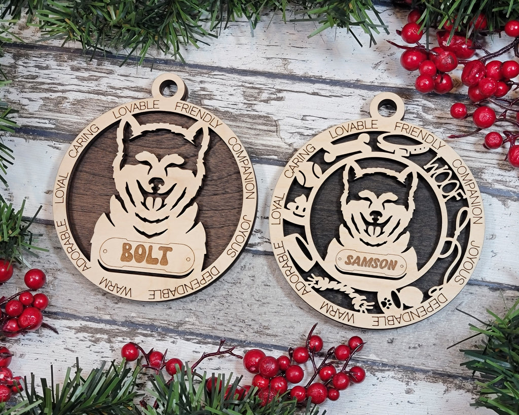 Akita Inu Christmas Ornament