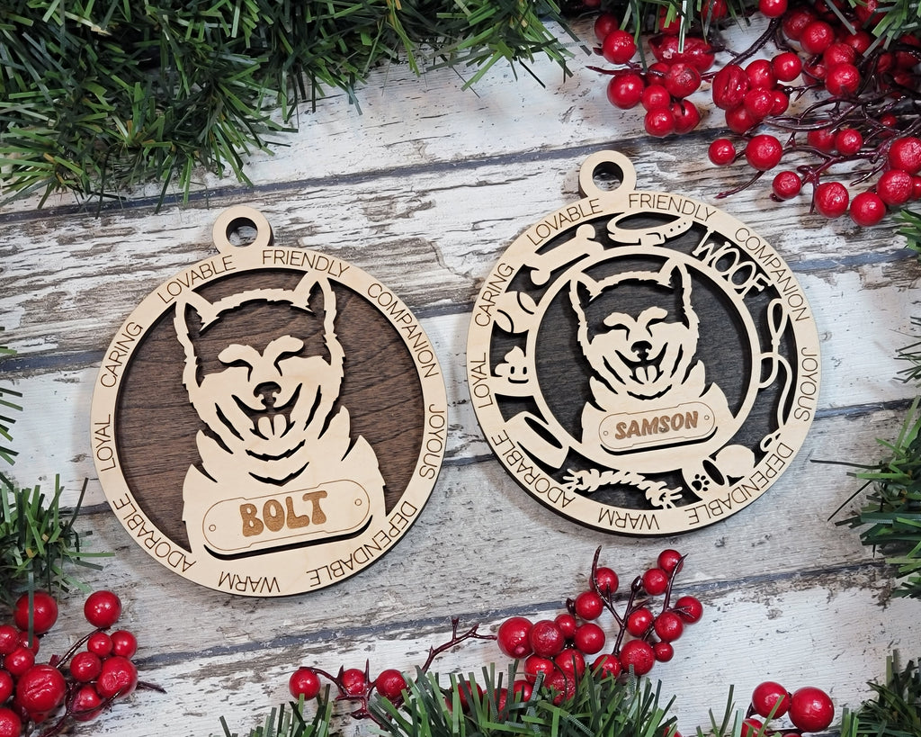Akita Inu Christmas Ornament